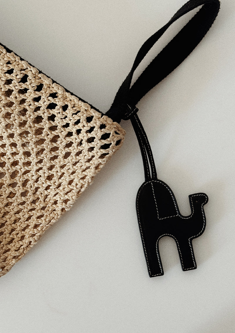 Camel leather charm