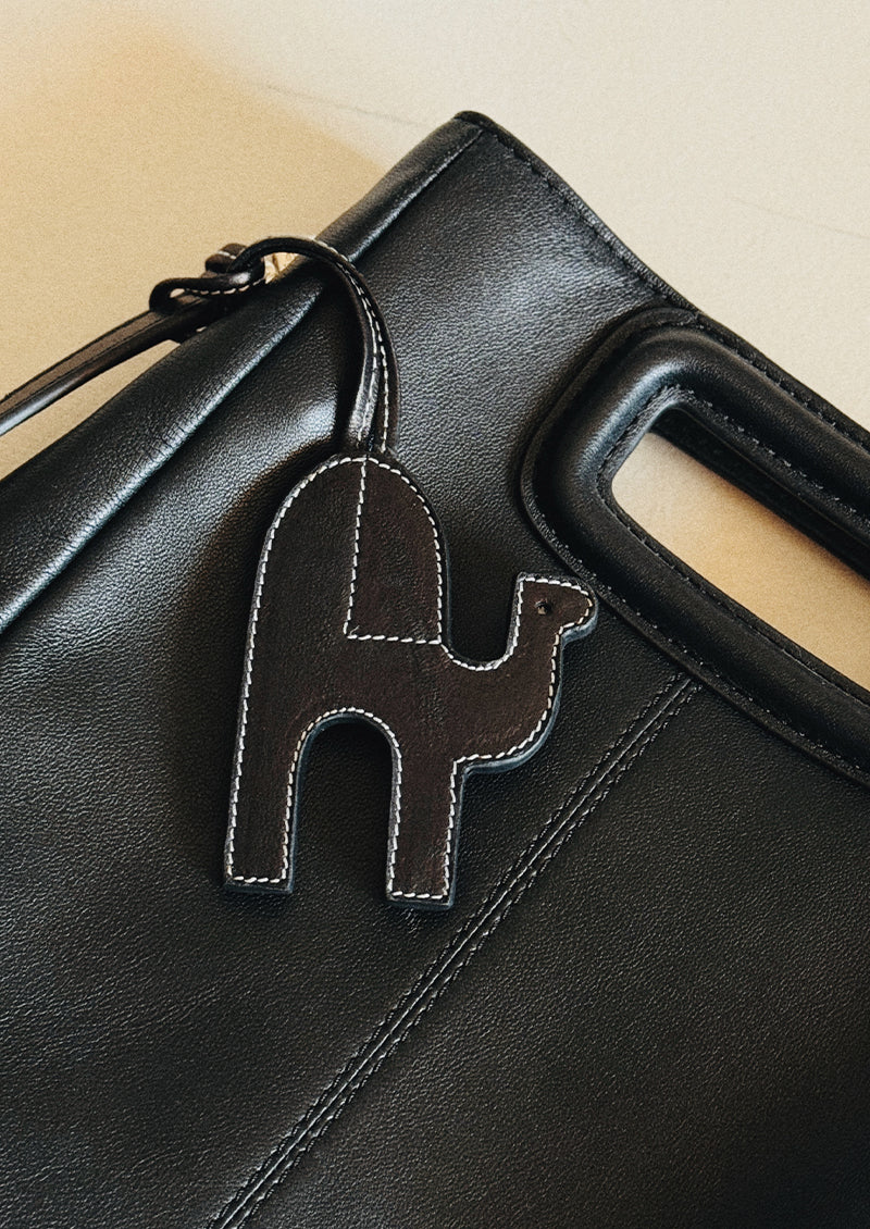 Camel leather charm